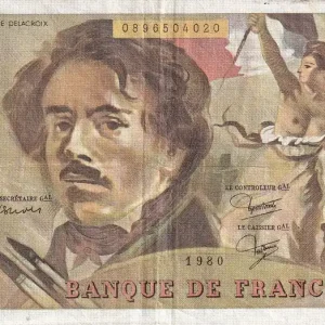 Tendance Billet France 100 Francs - Delacroix - 1980 - Série W.36 - F.69.04b