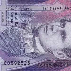 Billet Barbade 20 Dollars- Samuel J. Prescod - 2022 - Série D - P.NEW Haute Qualité