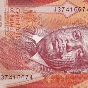 Billet Barbade 50 Dollars- Errol Barrow - 2022 - Série J Affaire À Saisir
