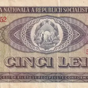 Billet Roumanie 5 Lei - Armoiries - Port - 1966 - P.93 Super Prix