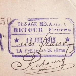 Édition Limitée Billet France 1 Franc - Tissage Mécanique - La Ferté-Macé - 1915 - P.61.06