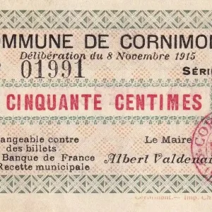 Jusqu’à Épuisement Des Stocks Billet France 50 Centimes - Cornimont - 1915 - Série A - P.88-11