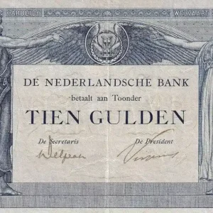 Billet Pays-Bas 10 Gulden - Bleu - 13-09-1922 - Série GH - P.34 Acheter En Ligne