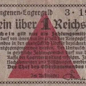 Billet Allemagne 1 Reichespfenning- Camp de Prisonniers- 1940 - Rosenberg 519 Petit Prix