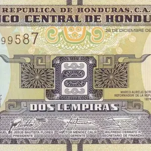 Prix Promo Billet Honduras 2 Lempiras - Marco A. Soto - Ile du Tigre - 2016 - Série AG - P.97c