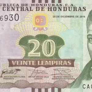 Commande En Gros Billet Honduras 20 Lempiras - Dionisio de Herrera - 2016 - Série CA - P.NEW