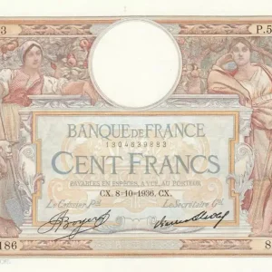 Garantie Incluse Billet France 100 Francs - Luc Olivier Merson - 08-10-1936 - Série P.52186 - F.24.15