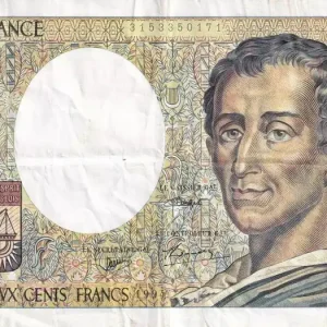 Solde Billet France 200 Francs - Montesquieu - 1994 - Série P.158 - F.70/2.01