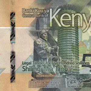 Billet Kenya 500 Shillings - M. J. Kenyatta - Animaux - 2019 - Série AK - P.55 Remise