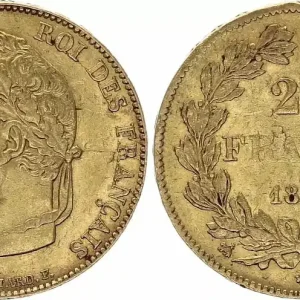 France 20 Francs - Louis Philippe Ier - Tête laurée - 1835 B Rouen Gros Lot