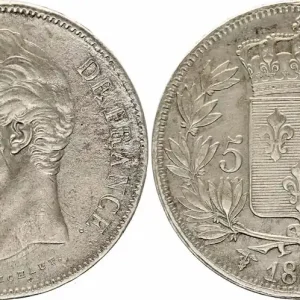 Livraison Gratuite France 5 Francs Charles X - 1827 W Lille - Argent