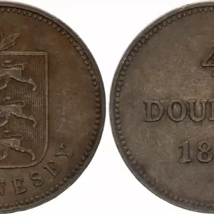 Guernesey 4 Doubles - Armoiries - 1830 Expédition Rapide