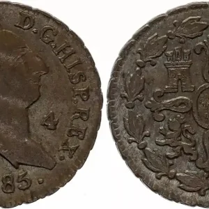 Expédition Rapide Espagne 4 Maravedis Charles III - 1785 - Ségovie - KM.407