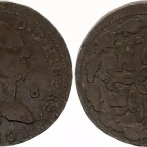 Espagne 8 Maravedis Charles IV - 1801- Ségovie - KM.428 Livraison Express