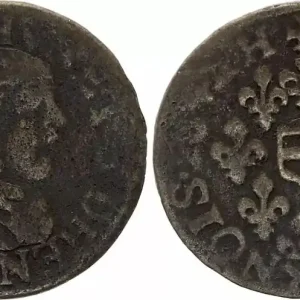 Artisanat France Double tournois - Maximilien de Béthune - Duc de Berry - 1642