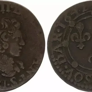 France Double tournois - Charles de Gonzague - Ardennes - 1642 Meilleure Qualité