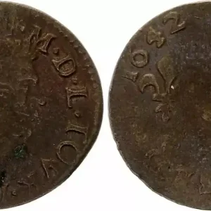 France Double tournois - Frédéric-Maurice de la Tour D'auvergne - Ardennes - 1642 Populaire