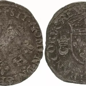 France Douzain aux Croissants - Henri II - 1549 B Rouen Jusqu’à Épuisement Des Stocks