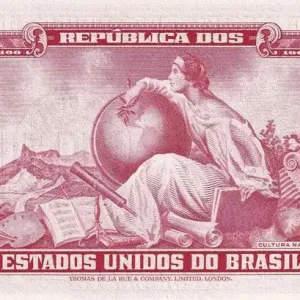 Billet Brésil 10 Centavos sur 100 Cruzeiros - Dom Pedro II - ND (1966-1967) - Série 661A - P.185a Meilleur Prix