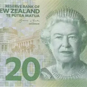 Seulement Aujourd’hui Billet Nouvelle-Zélande 20 Dollars - Elisabeth II - Karearea - 2016 - Série AX - Polymer - P.193