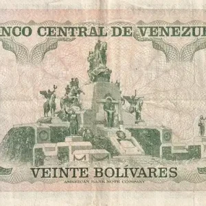 Billet Venezuela 20 Bolivares - José Antonio Paez - 1979 - Série C - P.53c Réduction