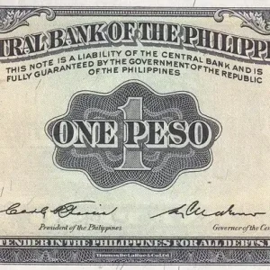 Produit De Marque Billet Philippines 1 Peso - Mabini - Eglise - Série EJ - 1949 - P.133