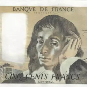 Acheter En Ligne Billet France 500 Francs Pascal - 03-04-1980 - Série T.108