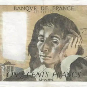 Usine Directe Billet France 500 Francs Pascal - 03-04-1980 - Série R.113