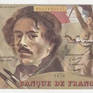 Dernière Chance Billet France 100 Francs - Delacroix - 1978 - Série V.1 - F.68.01