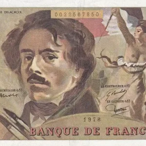 Billet France 100 Francs - Delacroix - 1978 - Série X.1 - F.68.01 Populaire