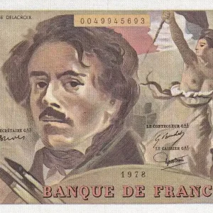 Billet France 100 Francs - Delacroix - 1978 - Série Z.2 - Hachuré - F.69.01a Haute Qualité