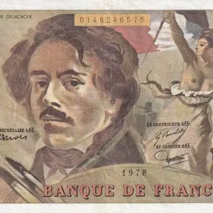 Billet France 100 Francs - Delacroix - 1978 - Série W.6 - F.69.01d Achat Immédiat