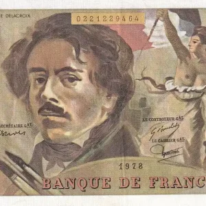 Billet France 100 Francs - Delacroix - 1978 - Série W.9 - F.69.01h Meilleure Vente