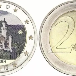 Allemagne 2 Euros - Bavière - Colorisée - K (Karlsruhe) - 2012 Meilleur Prix