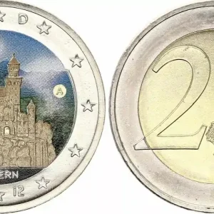 Allemagne 2 Euros - Bavière - Colorisée - A (Berlin) - 2012 Dernière Chance