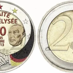 Allemagne 2 Euros - Traité de l'Elysée - Colorisée - F (Stuttgart) - 2013 Meilleure Vente