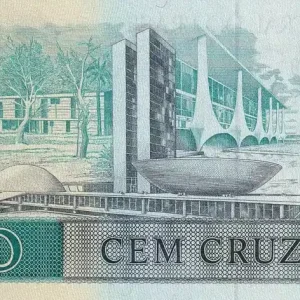 Top Vente Billet Brésil 100 Cruzeiros - Juscelino Kubitschek - Brasilia - ND (1986) - Série A-A - P.211a