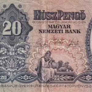 Meilleure Vente Billet Hongrie 20 Pengo - Bergère - 1941 - Série C.434 - P.109