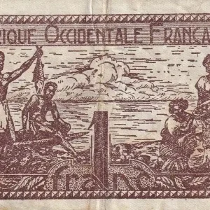 Meilleure Vente Billet B A O 1 Franc - Marron - ND (1944) - P.34b