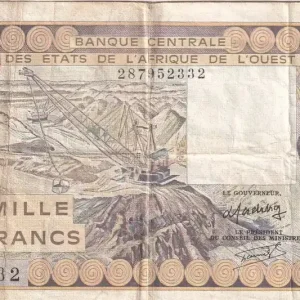 Billet BCEAO 1000 Francs - Femme - Lettre K (Sénégal) - 1985 - Série N.012 - P.707Kf Soldes