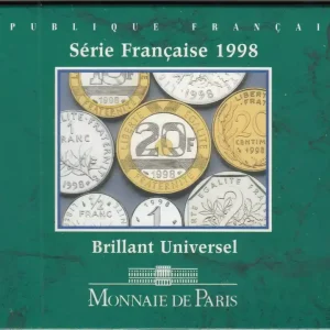 Marque France Coffret FDC 1998 - 10 monnaies en Francs