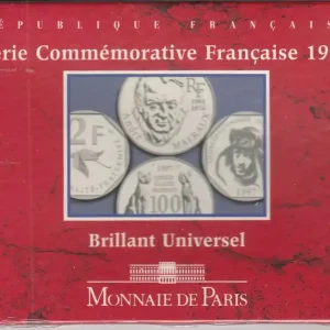 Meilleure Vente France Coffret BU 1997 - 2 Francs Guynemeret 100 Francs Malraux