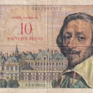 Meilleure Vente Billet France 10 NF sur 1000 Francs - Richelieu - 07-03-1957 - Série W.325 - F.53.01