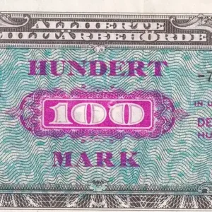 Billet Allemagne 100 Mark - Impr. sovietiéque - 1944- sans F - 8 digit - P.197d Livraison Express