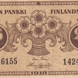 Billet Finlande 25 Pennia - Marron - 1918 - P.33 Meilleur Choix