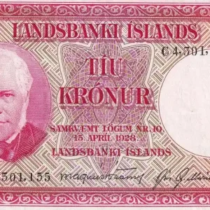 Expédié Aujourd’hui Billet Islande 10 Kronur - J. Sigurdsson - Cascades - 1928 - Série C - P.33b