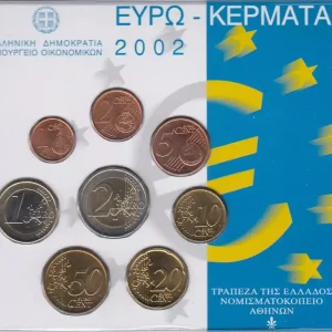 Dernière Chance Grèce Coffret BU Grèce 2002 - 8monnaies en euro