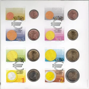 Portugal Série 8 pièces - 2002 + Timbres Usine Directe