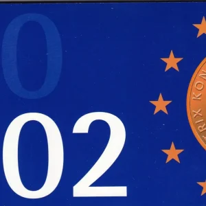 Nouvel Arrivage Pays-Bas Coffret BU Pays-Bas 2002 - 8 monnaies en euro - Reine Béatrix