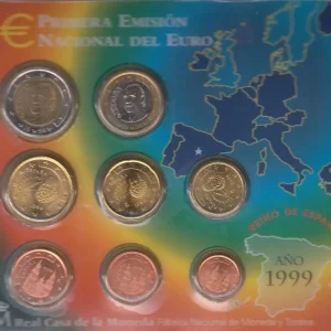 Seulement Aujourd’hui Espagne Série Espagne 1999 -Serie de 8 pièces Euro